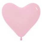 Шар латексный 16" "Сердце", набор 100 шт., цвет розовый - Фото 1