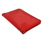 Папка пластиковая А4, 325×230×25 мм, молния вокруг, Calligrata «Офис», ПМ-А4-11, 0.5 мм, цветная, текстура «песок», красная - Фото 2