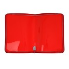 Папка пластиковая А4, 325×230×25 мм, молния вокруг, Calligrata «Офис», ПМ-А4-11, 0.5 мм, цветная, текстура «песок», красная - Фото 4