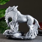 Фигура "Лошадь с жеребенком" серебро 11х34х31см - Фото 3