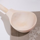 Ложка деревянная, полубаская, без росписи, заготовка для творчества - Фото 3