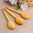 Ложка деревянная, чайная, варёная, без росписи, заготовка для творчества - Фото 4