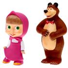 Набор резиновых игрушек «Маша и Медведь» - фото 317810031