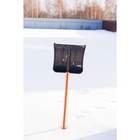 Лопата пластиковая, ковш 365 × 380 мм, с алюминиевой планкой, с металлическим черенком, «Витязь» - Фото 3