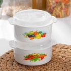 Кастрюля для СВЧ-печи, 700 мл, пластик, МИКС - Фото 1