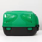 Переноска для животных "Сириус", 33,5 х 31 х 50 см, цвет зелёный - Фото 6