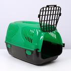 Переноска для животных "Сириус", 33,5 х 31 х 50 см, цвет зелёный - Фото 3