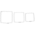 Набор форм для вырезания печенья «Квадраты рифлёные», 3 шт, 7×7 см; 6×6 см; 5×5 см, цвет хромированный - Фото 2