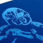 Гравюра А4 "Мотоциклист" с металлическим эффектом лазури + синее покрытие - Фото 4