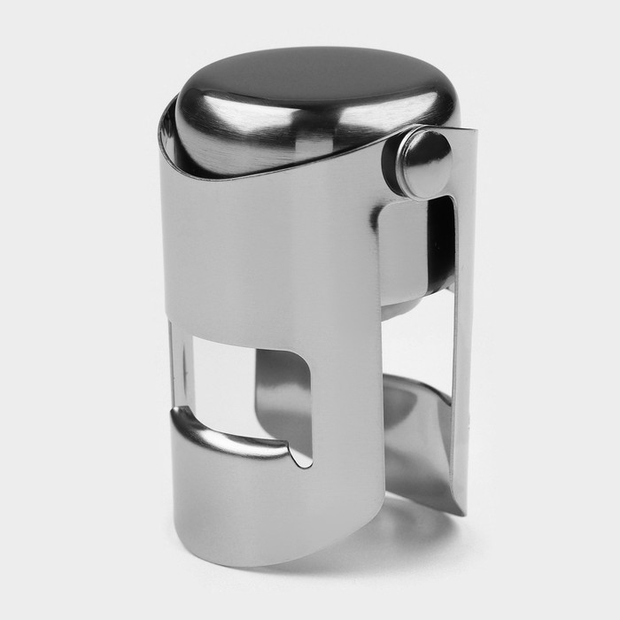 Пробка для бутылки раздвижная Magistro, 4×5.5 см, нержавеющая сталь - Фото 1