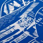 Гравюра "Джип" с металлическим эффектом радуги, синее покрытие, А4 - Фото 3