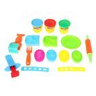 Тесто для лепки 3 цвета по 50 гр. + 13 предметов "Подарочный №3", цвета МИКС - Фото 2