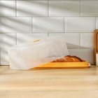 Хлебница с прозрачной крышкой, 36×22×13,5 см, цвет МИКС - Фото 2