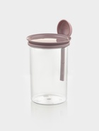 Банка для сыпучих продуктов Полимербыт, 700 мл, с ложкой, прозрачная, пластик, МИКС - Фото 2