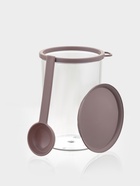 Банка для сыпучих продуктов Полимербыт, 700 мл, с ложкой, прозрачная, пластик, МИКС - Фото 3