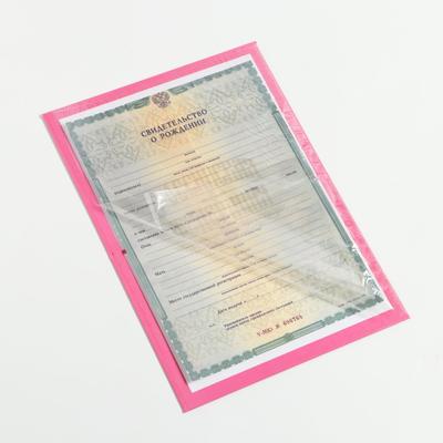 Папка для свидетельства о рождении «Коллаж», для девочки, А5