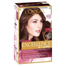 Крем-краска для волос L'Oreal Excellence Creme, тон 4.02 пленительный каштан
