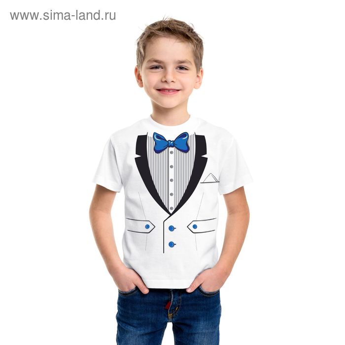 Футболка детская Collorista "Джентельмен" рост 110-116 см (32), 5-6 лет - Фото 1