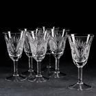 Набор бокалов хрустальных для вина «Мельница и листья», 200 мл, 6 шт - фото 18977256