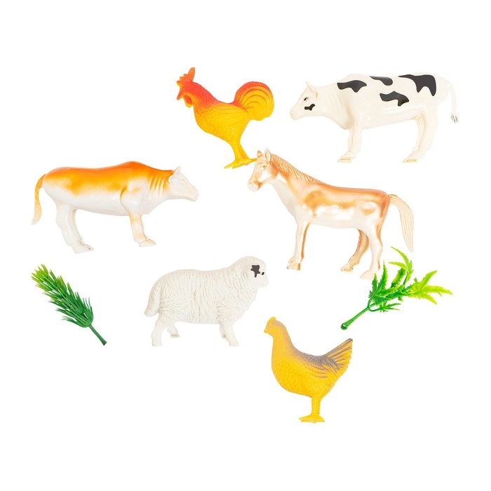 Набор фигурок животных «Домашние животные», 6 штук, с аксессуарами - фото 1883201383