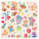 Каталка на палке «Забавные зверюшки», БОНУС - наклейки, МИКС - Фото 4