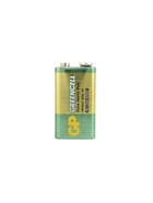 Батарейка солевая GP Greencell Extra Heavy Duty, 6F22-1BL, 9 В, крона, блистер, 1 шт. 1242294 - фото 16465116