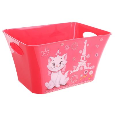 Корзина для игрушек "Кошечка Мари", 11 л, цвет коралловый