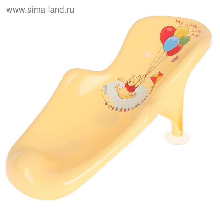 Горка для купания «Винни Пух», цвет банановый - Фото 1