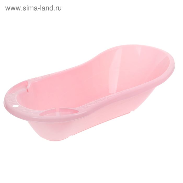 Ванна детская с клапаном для слива воды, цвет розовый - Фото 1