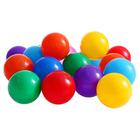 Шарики для сухого бассейна с рисунком, диаметр шара 7,5 см, набор 210 штук, разноцветные - фото 8264141