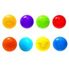 Шарики для сухого бассейна с рисунком, диаметр шара 7,5 см, набор 210 штук, разноцветные - Фото 10