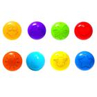 Шарики для сухого бассейна с рисунком, диаметр шара 7,5 см, набор 60 штук, разноцветные - фото 8264169