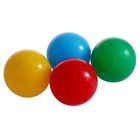 Шарики для сухого бассейна с рисунком, диаметр шара 7,5 см, набор 4 штуки, цвет жёлтый, синий, красный, зелёный - Фото 1