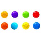 Шарики для сухого бассейна с рисунком, диаметр шара 7,5 см, набор 4 штуки, цвет жёлтый, синий, красный, зелёный - Фото 3
