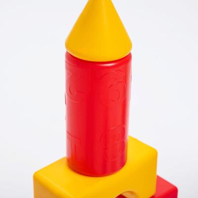 Кубики детские, пластиковые, цветные, 41 штука, 6 х 6 см