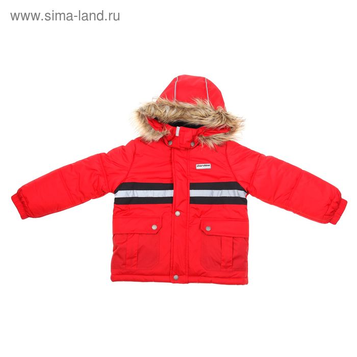 Куртка для мальчика, рост 128 см (64), цвет красный CJ 6C007 - Фото 1