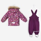 Комплект для девочки (куртка +полукомбинезон), рост 92 см (56), цвет фиолетовый CB 9C001 - Фото 2