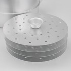 Мантоварка алюминиевая SCOVO, 15 л, d=34 см, 4 диска, металлическая крышка - Фото 4