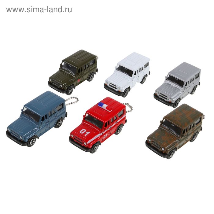 Модель машины Uaz Hunter, масштаб 1:60, брелок, МИКС - Фото 1