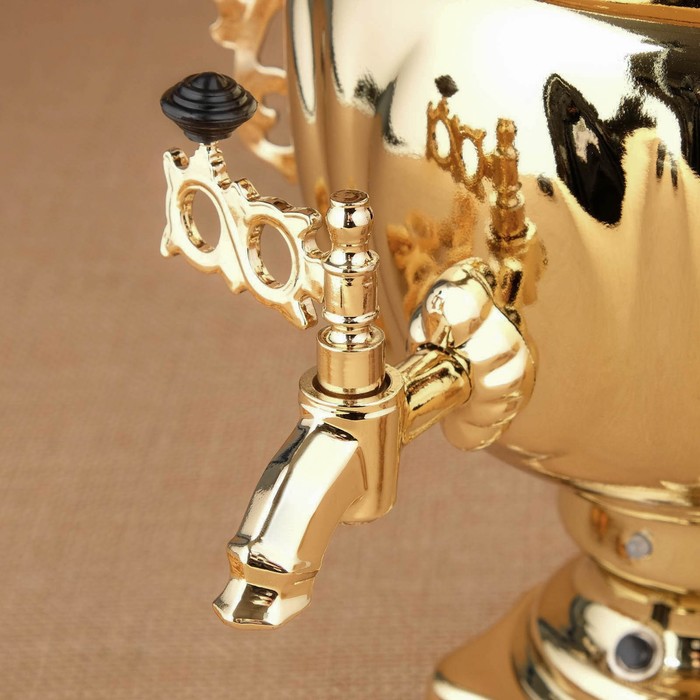 Самовар электрический «Золото», овал, с автоматическим выключением, 3 л - фото 51852719