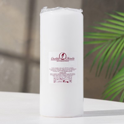 Свеча - цилиндр, 7х17 см, 50 ч, 515 г, белая