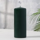 Свеча - цилиндр, 7х17 см, 50 ч, 515 г, темно-зеленая - фото 1393149