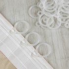 Кольцо для карниза, с крючком, d = 26/35 мм, цвет прозрачный - Фото 2