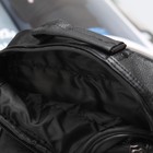 Сумка мужская "Денис", 1 отделение, 3 наружных кармана, ручка, длинный ремень, чёрный - Фото 3