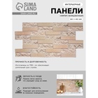 Стеновая панель ПВХ «Кирпич облицовочный», 980×490 мм, цвет бежевый - Фото 1