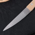 Нож для овощей «Гурман», лезвие 13,5 см, деревянная рукоять - Фото 2