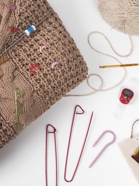 Кольцо-маркер для вязания, d=1.6 / 2.1 см, 20 шт., разноцветное