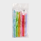 Набор крючков для вязания, d=3-12 мм, 14 см, 9 шт., разноцветный - Фото 5