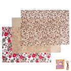 Набор ткани для пэчворка (3 шт)»Цветочное шале», 30 × 40 см - Фото 3