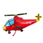 Шар фольгированный 12" «Вертолёт», цвет красный - фото 317884211